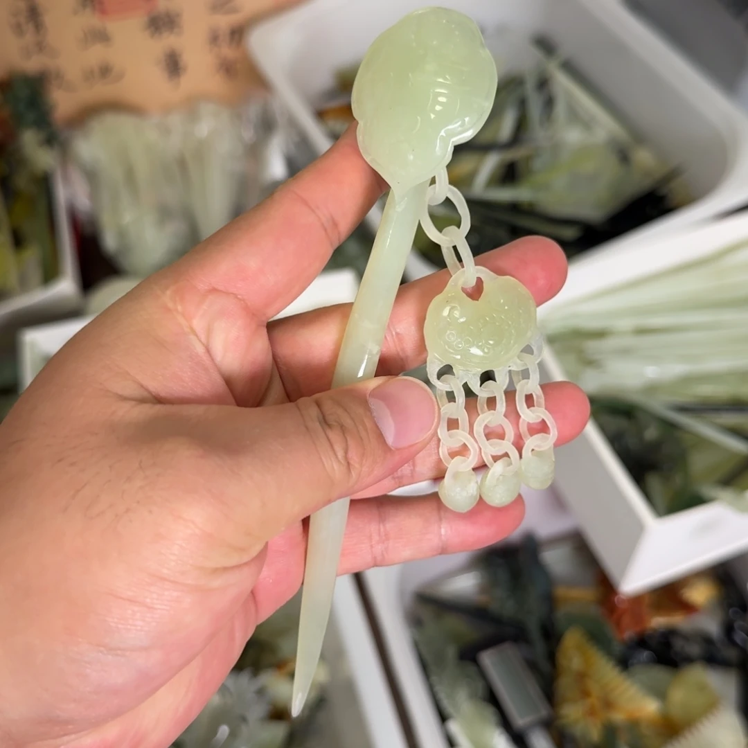 *****蛇纹石玉未镶嵌发饰