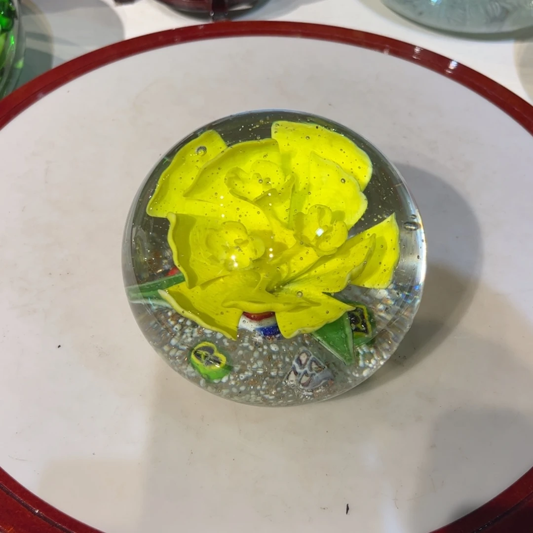 琉璃手工艺品纯手工瑕疵炸裂