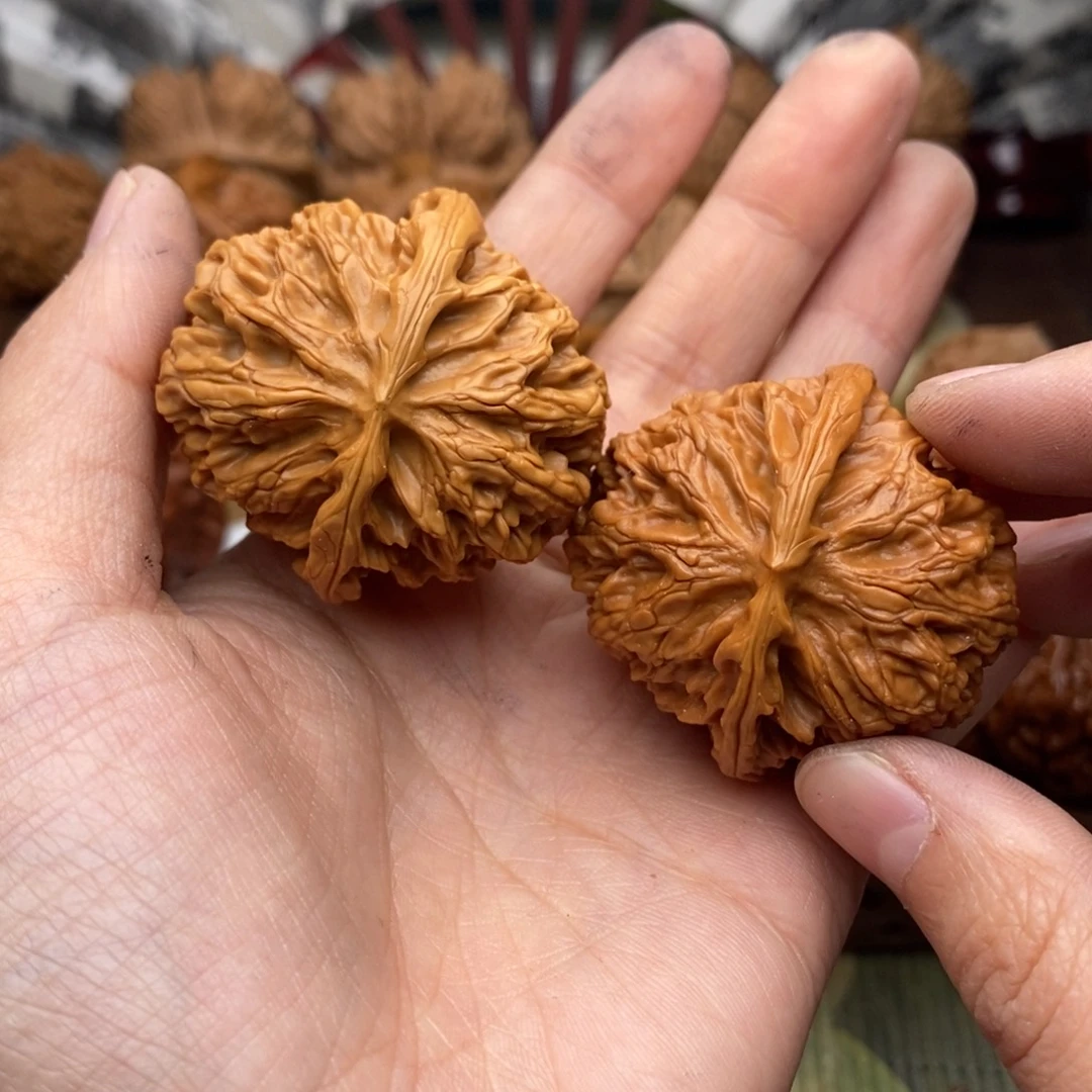 文玩核桃把件339号40苹果双色球