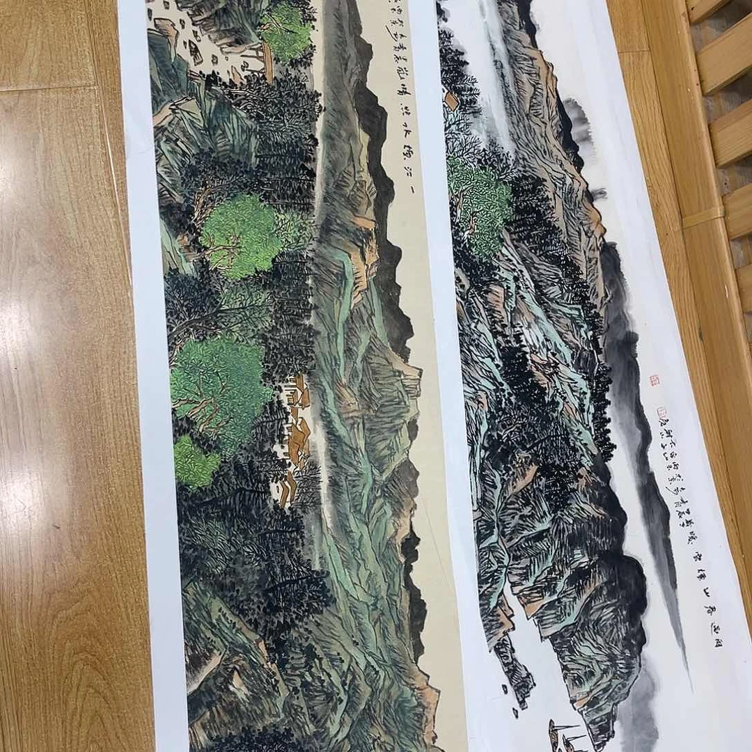 勇**惧姜奇老师山水作品