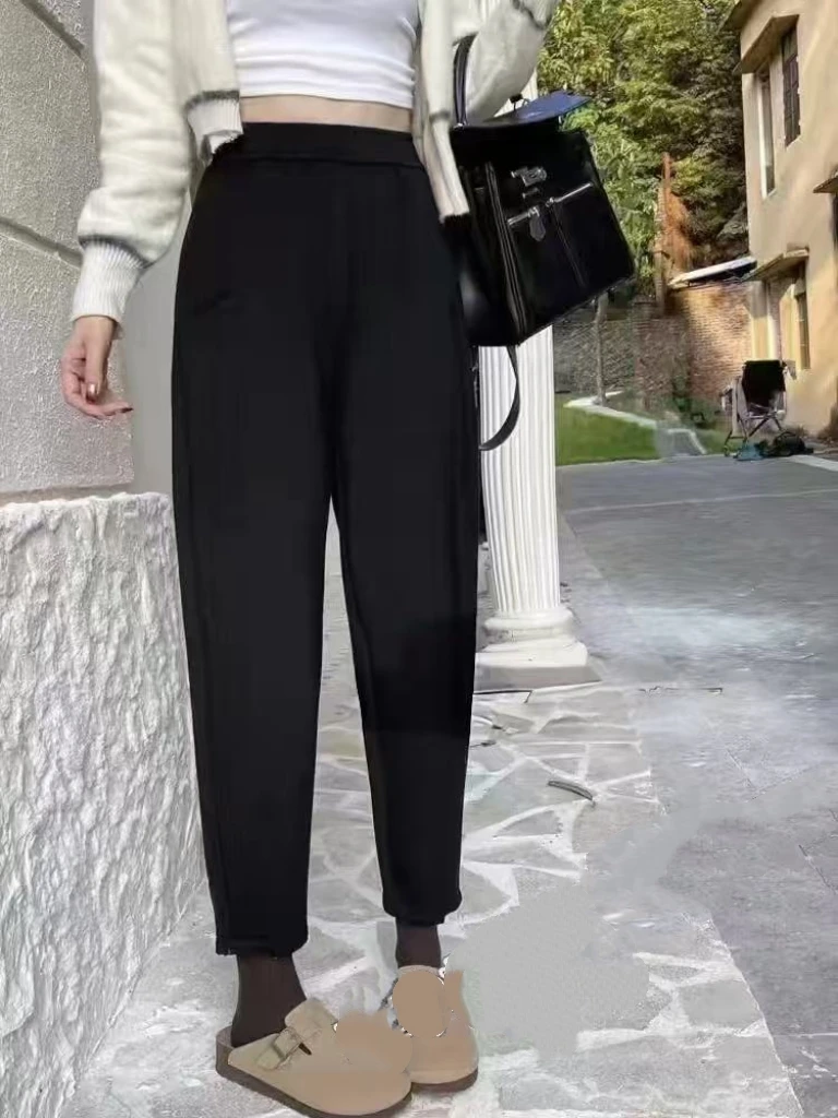 大码春款哈伦小黑裤120-220斤（883）