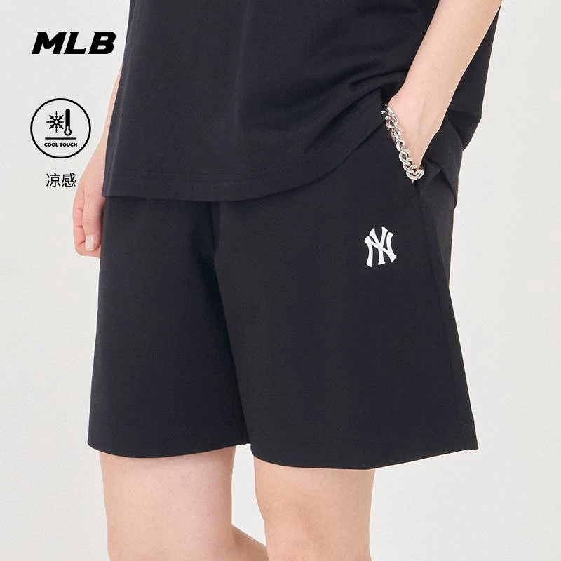 MLB 情侣款舒适透气休闲针织短裤3ASPB0943