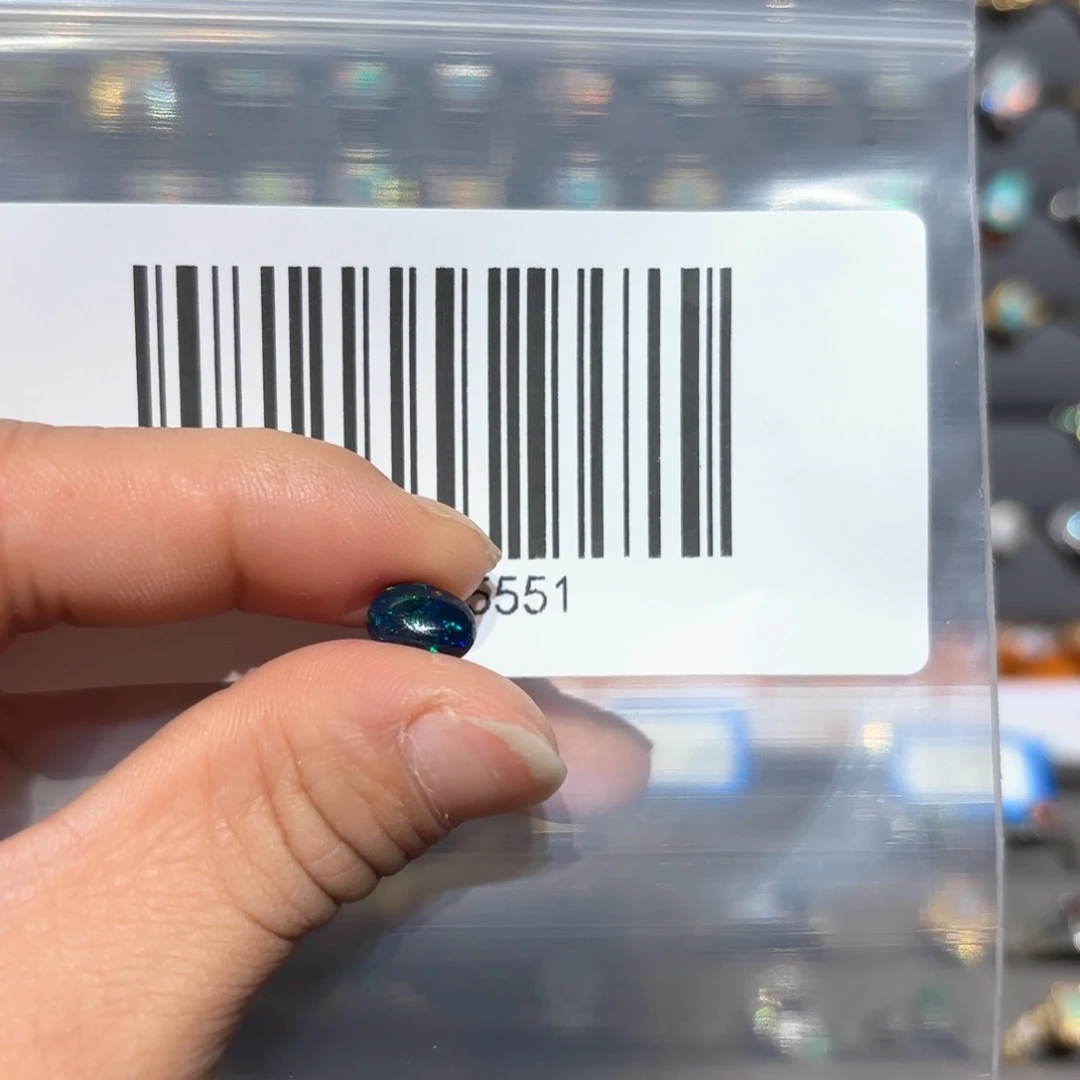 欧泊裸石银S925镶嵌卖****孩戒指