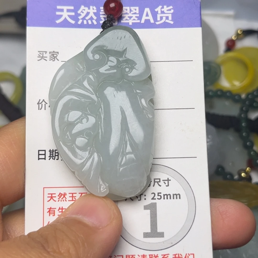 翡翠未镶嵌颈饰挂件