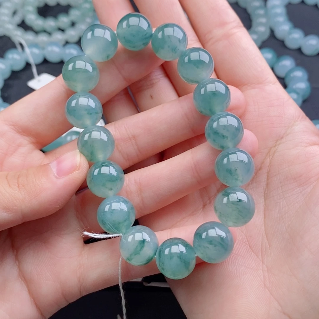 合***林翡翠未镶嵌手链珠宝