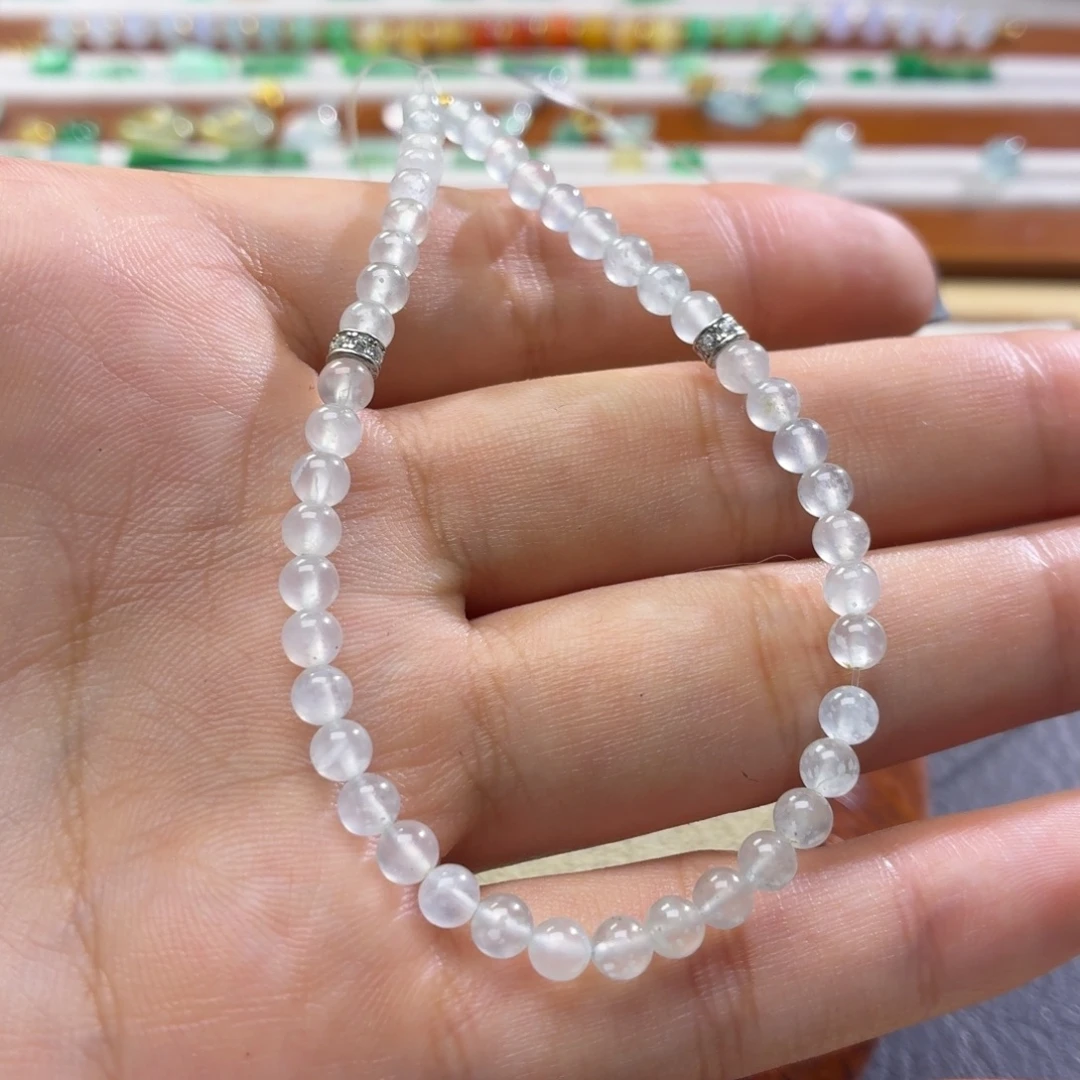 翡翠散珠雪花棉手串卡4