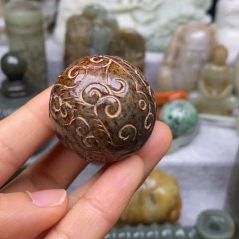 和田玉挂件把件摆件未镶嵌徐*凤