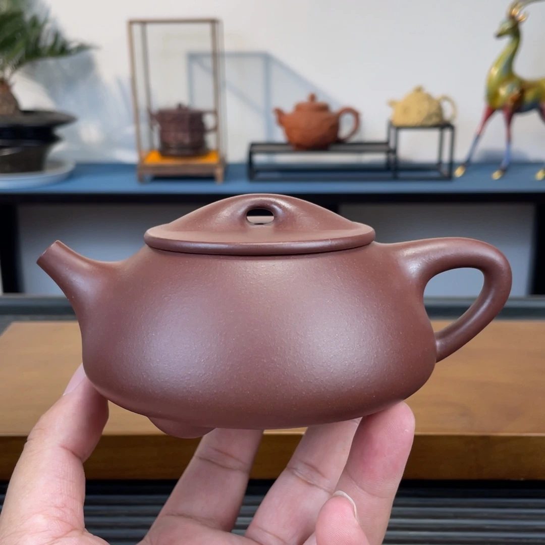 茶壶紫砂紫泥景舟石瓢300cc