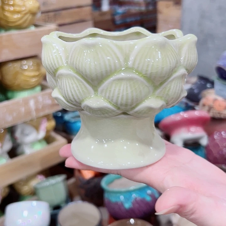 有孔，满10元发货多肉陶瓷花盆