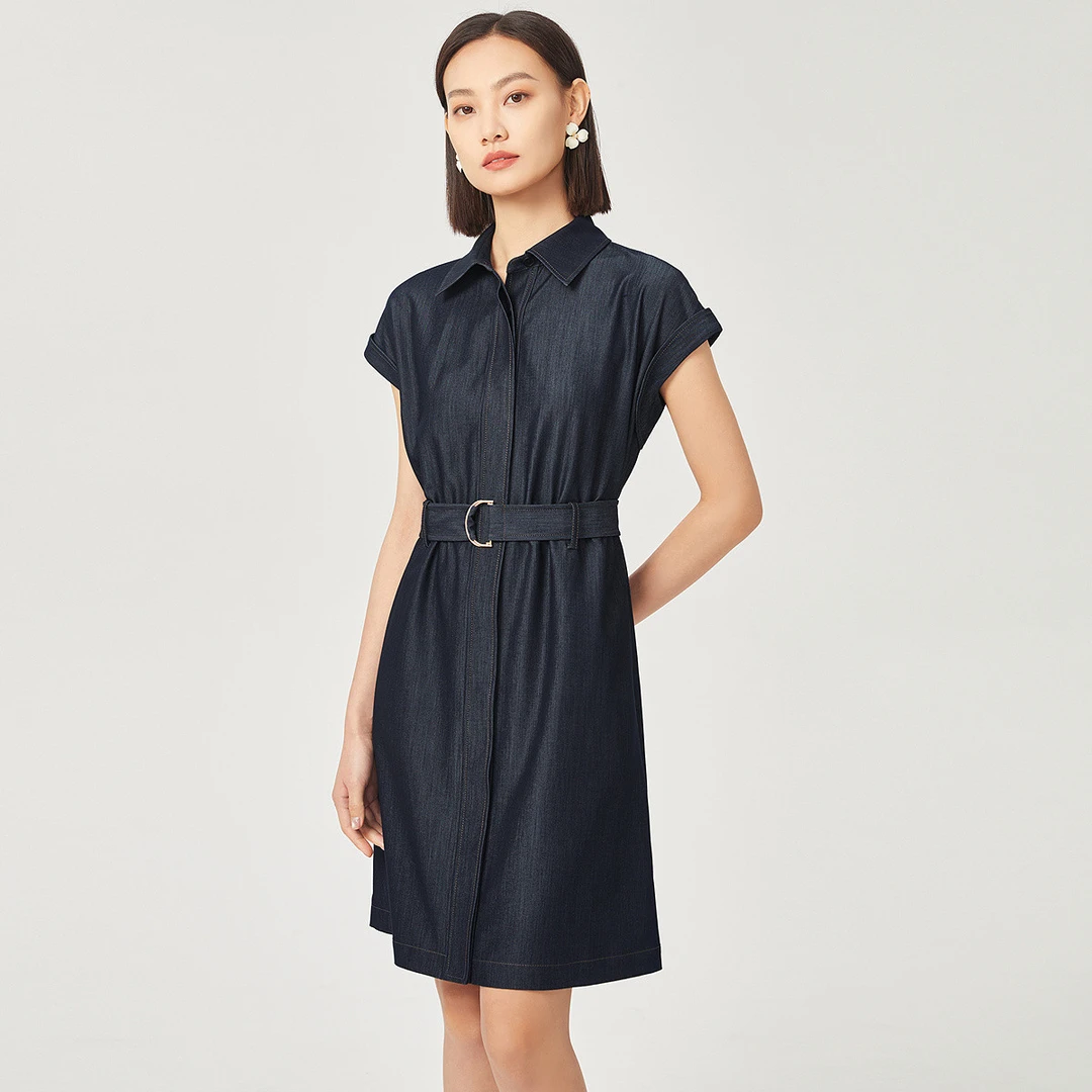 【岚岚专属】时尚气质简约百搭收腰修身连衣裙NF10521M6