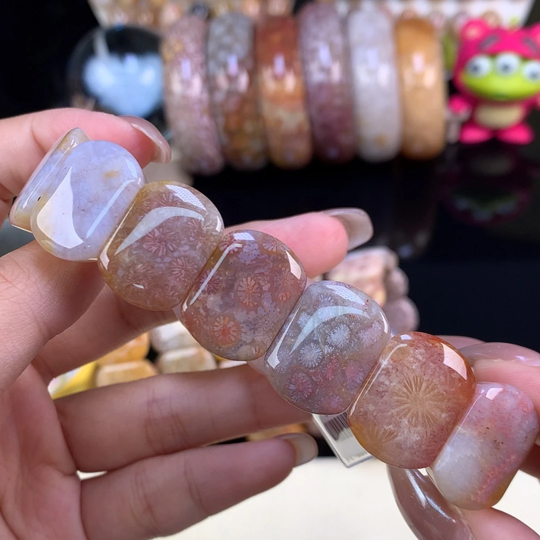 【闪购商品】颈饰未镶嵌硅化珊瑚（珊瑚玉）晚场上新手牌（23号）