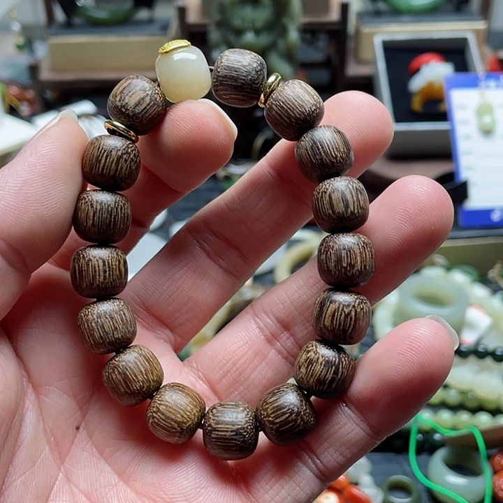 和田玉手串未镶嵌