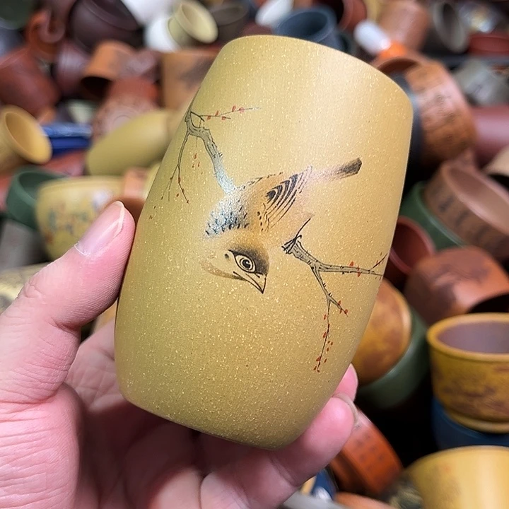 紫砂茶杯全手工紫砂主人杯