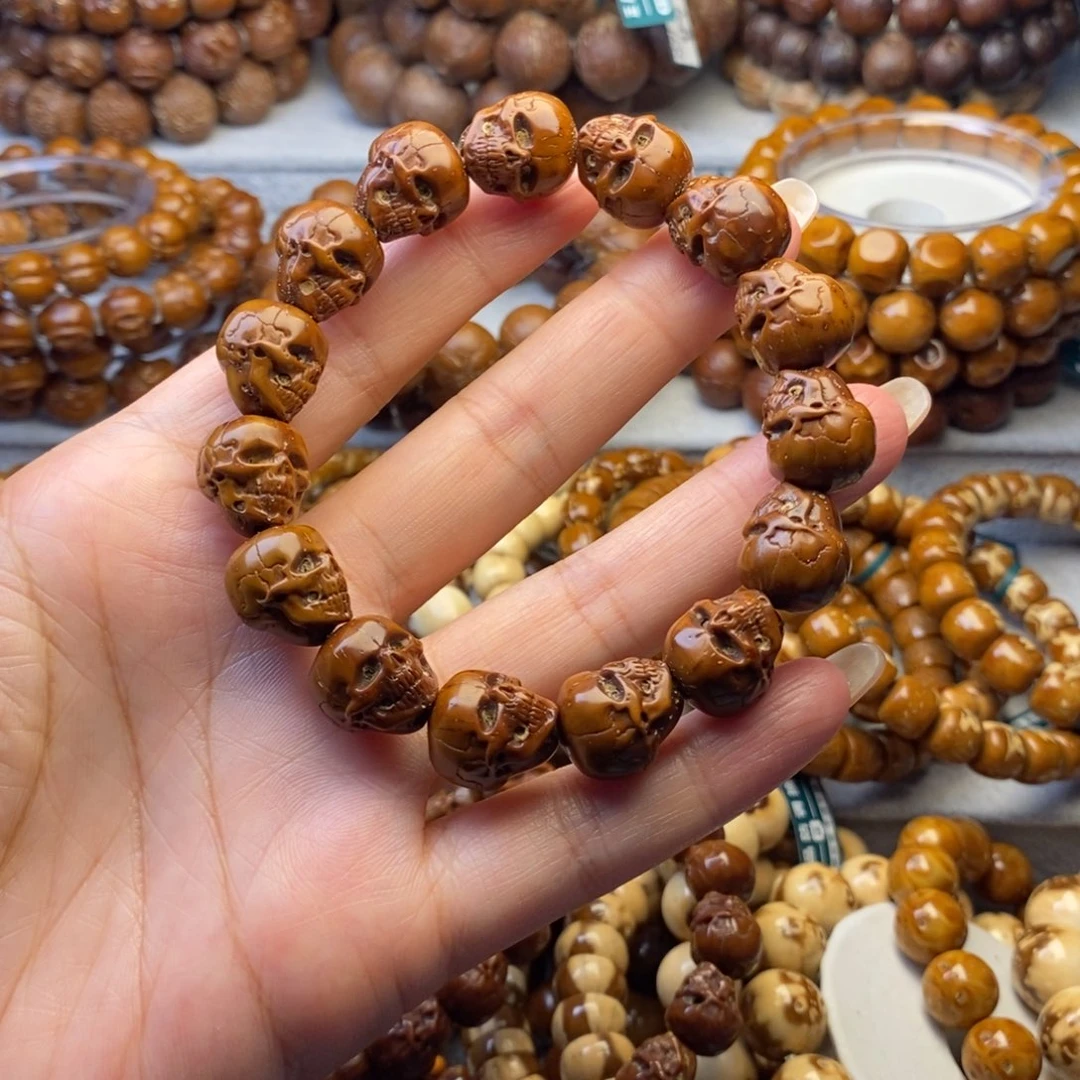 手串紫金鼠@**@雕刻骷髅13+