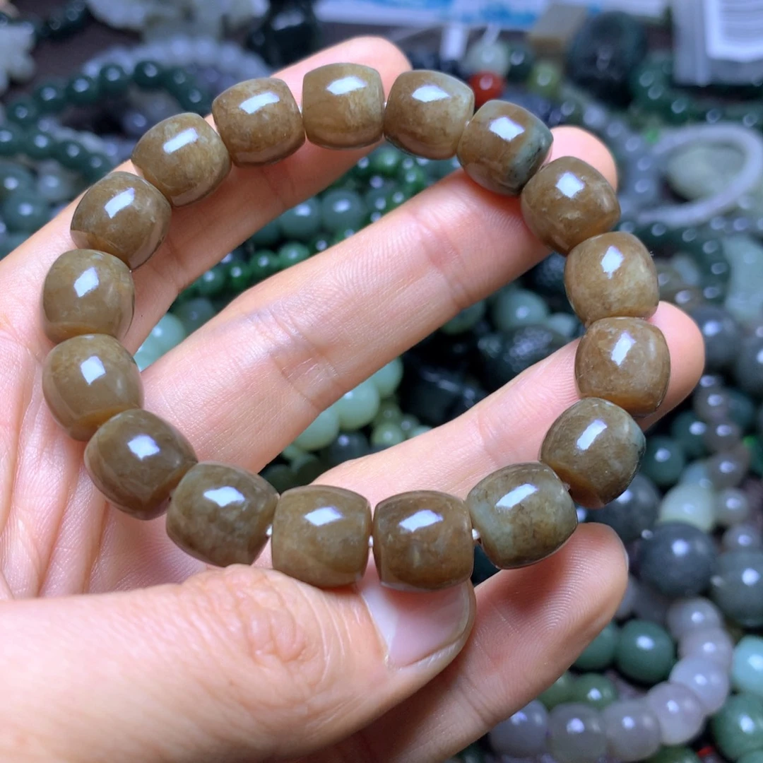 和田玉未镶嵌手串12