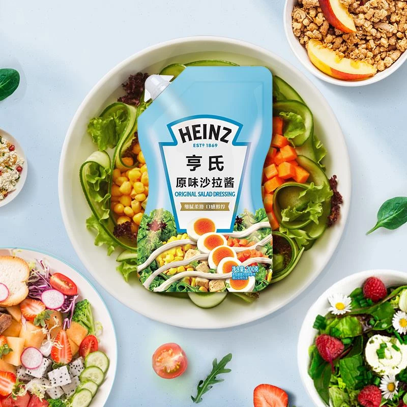 亨氏沙拉酱蔬菜水果香甜原味千岛小轻蛋黄轻食烘焙寿司三明治