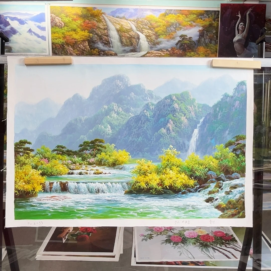 油画朝鲜艺术家72/48