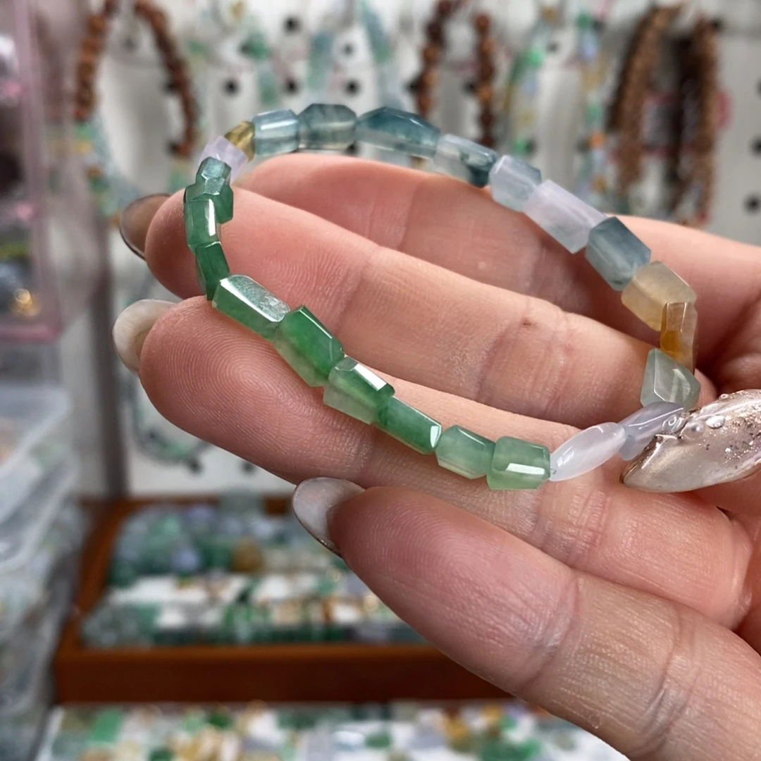 翡翠未镶嵌手链买断