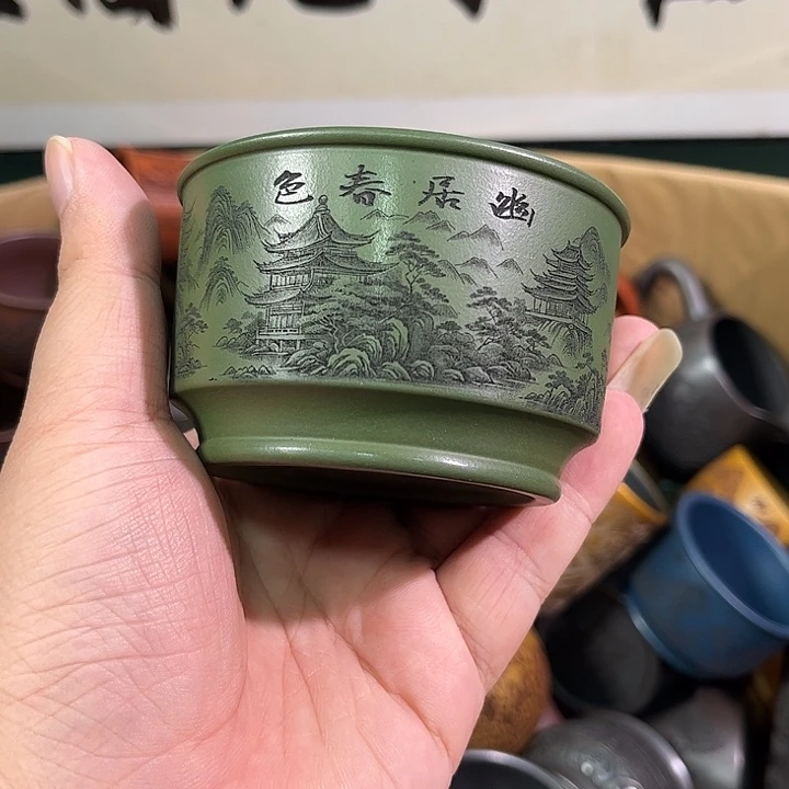 茶杯紫砂全手工紫砂主人杯