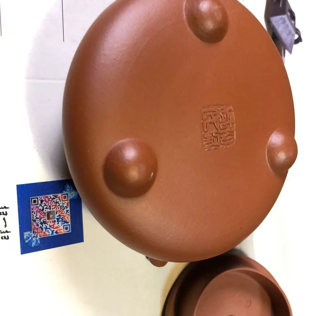全手工朱泥壶。老许作品
