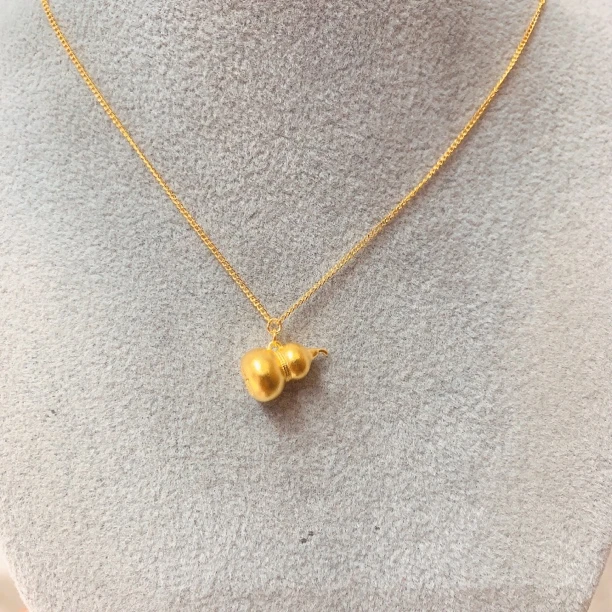 【不支持无理由退】5G足金999哑光葫芦套链