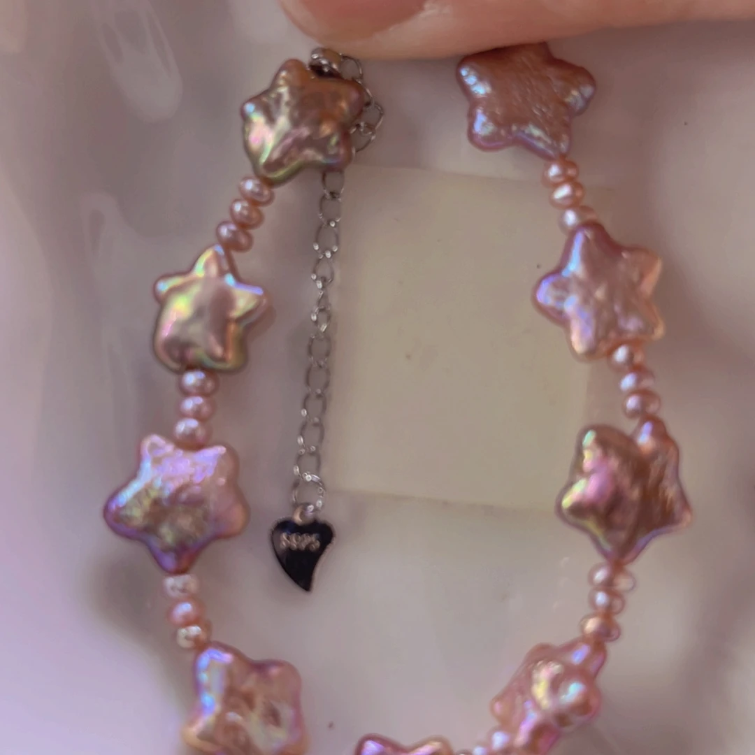 淡水珍珠手绳合金