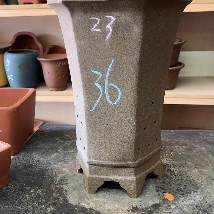 紫砂花盆，透气花盆