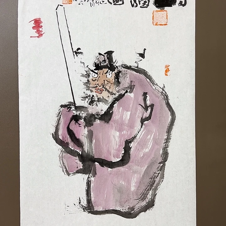 楚***香国画林立仁   手绘原创