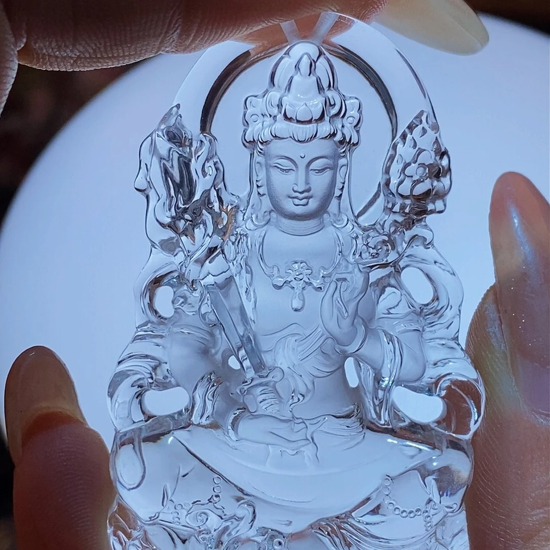 颈饰未镶嵌水晶马****鹅吊墜