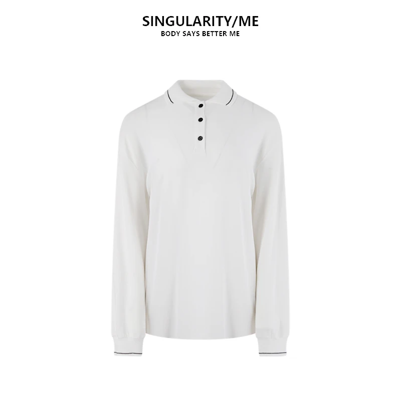 Singularity Me 8A 11750 莱赛尔POLO衫显瘦宽松慵懒打底衫针织衫