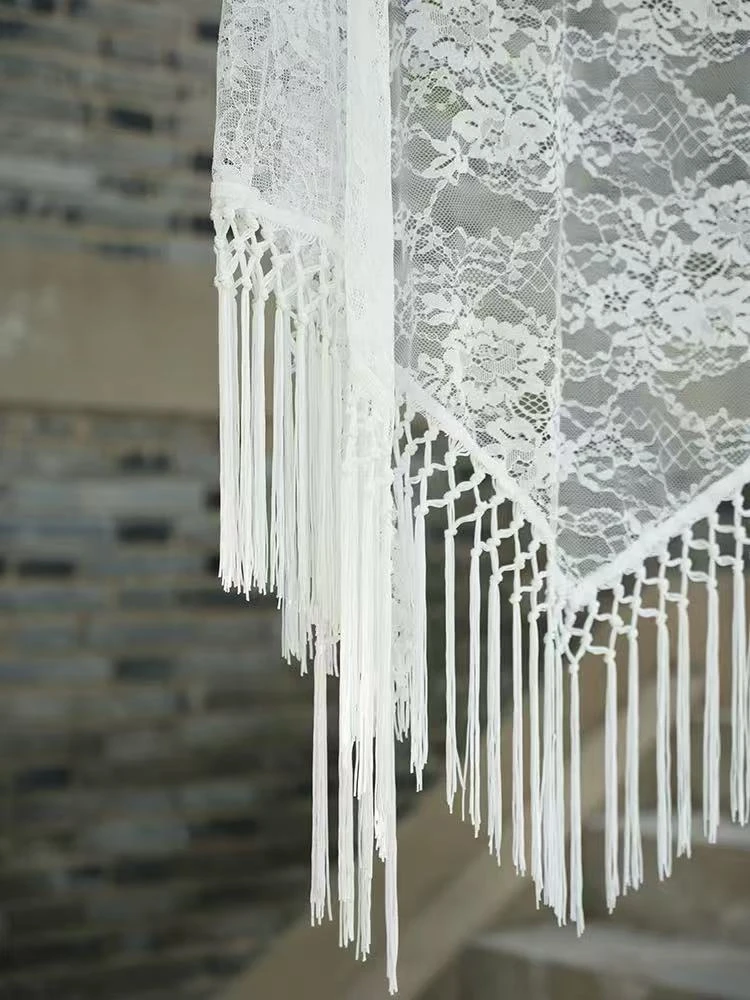 防晒三角欧美风成人方格薄款披肩外搭网格山本风