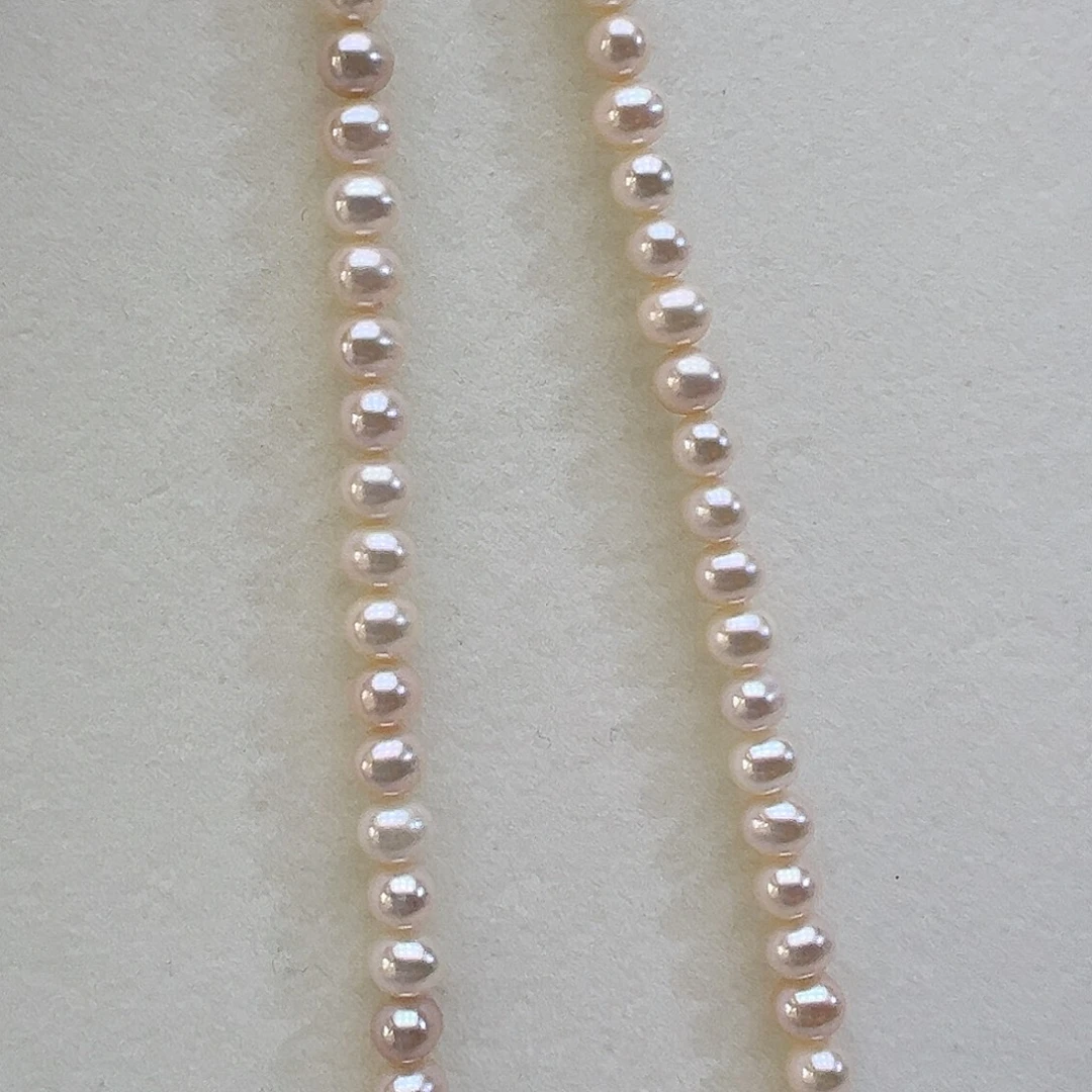 颈饰银S925镶嵌淡水珍珠➕6-6.5高品极光炫彩蔓塔