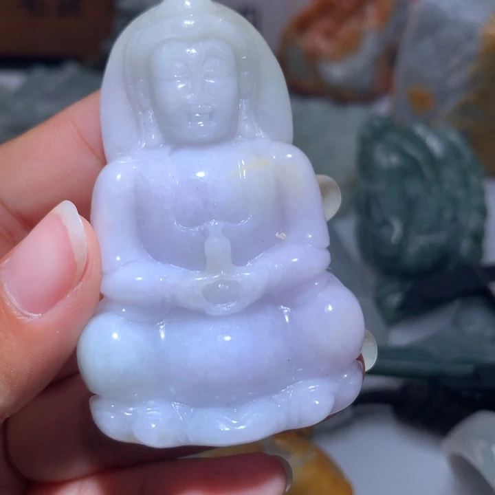 翡翠未镶嵌颈饰保真天然A货翡翠