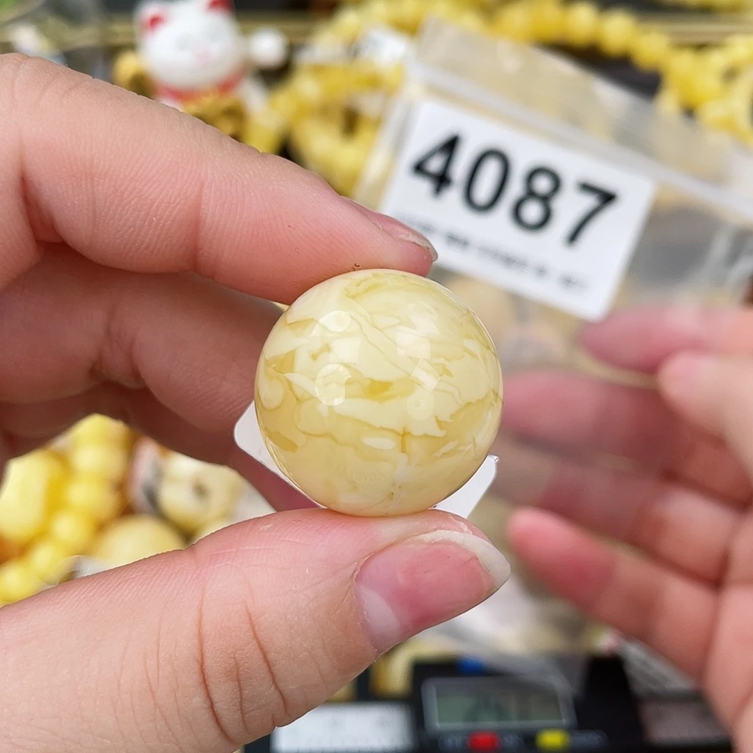 蜜蜡未镶嵌珠宝奇石划痕23.5