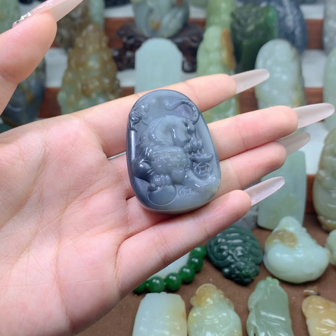 和田玉未镶嵌吊坠(不含链)