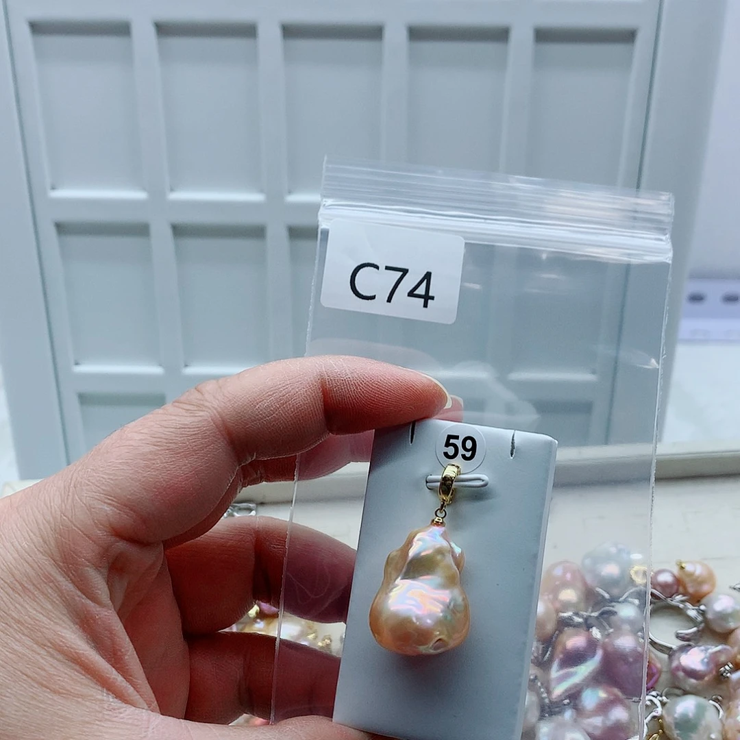 吊坠(不含链)淡水珍珠合金