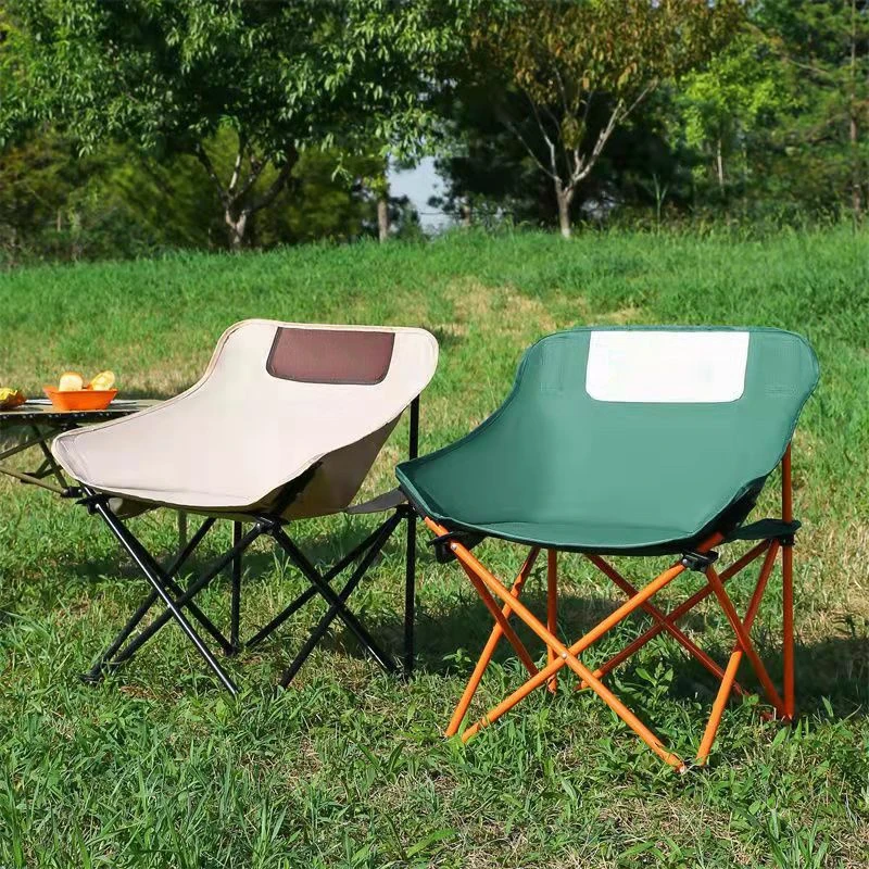 户外月亮椅子可折叠懒人椅小凳子马扎写生椅露营野餐钓鱼