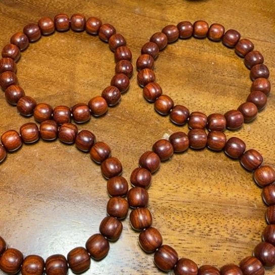 檀香紫檀（小叶紫檀）全陈化老料把件串