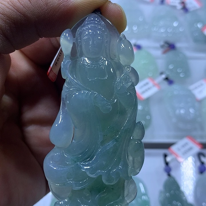 翡翠未镶嵌颈饰天然翡翠A货吊坠