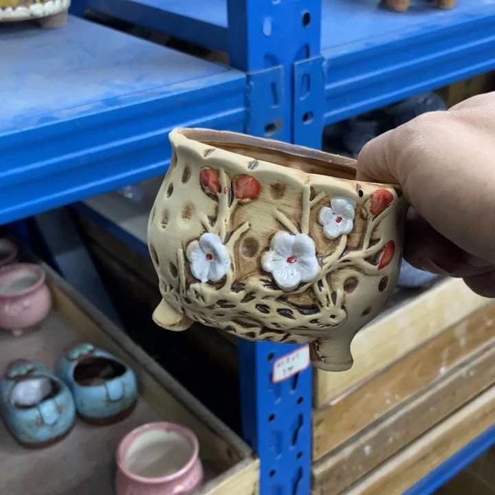 陶瓷花盆单场满9.9发10*7.5