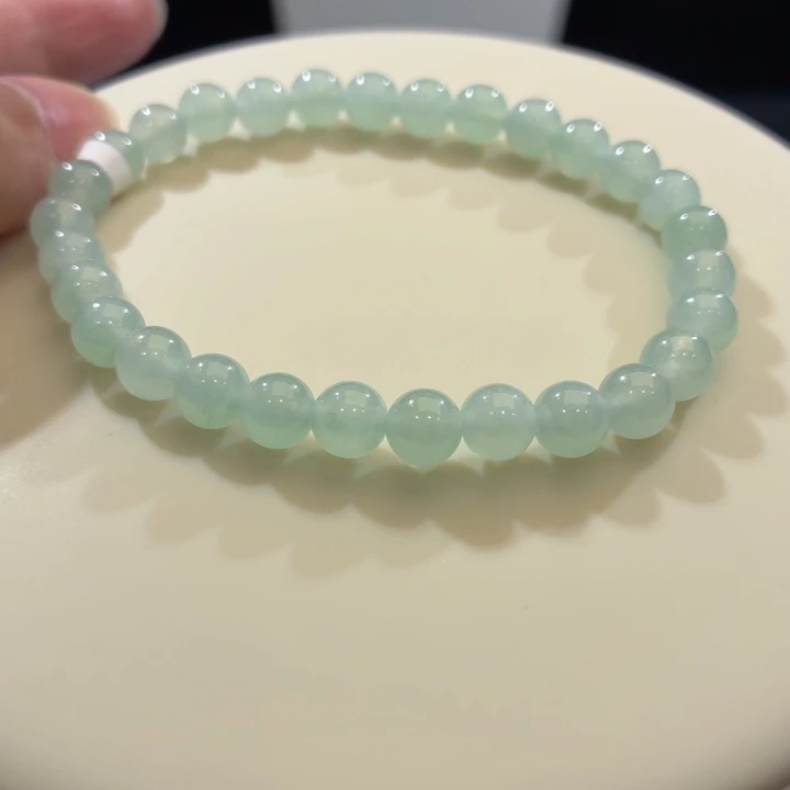 翡翠未镶嵌手链卡6.3