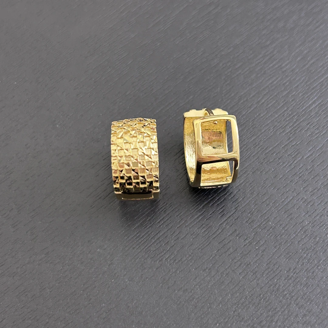 925银耳饰 【店长专享】925银几何双面耳扣YE938