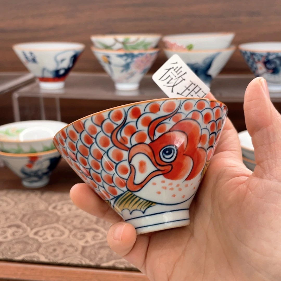 微瑕釉下彩纯手绘