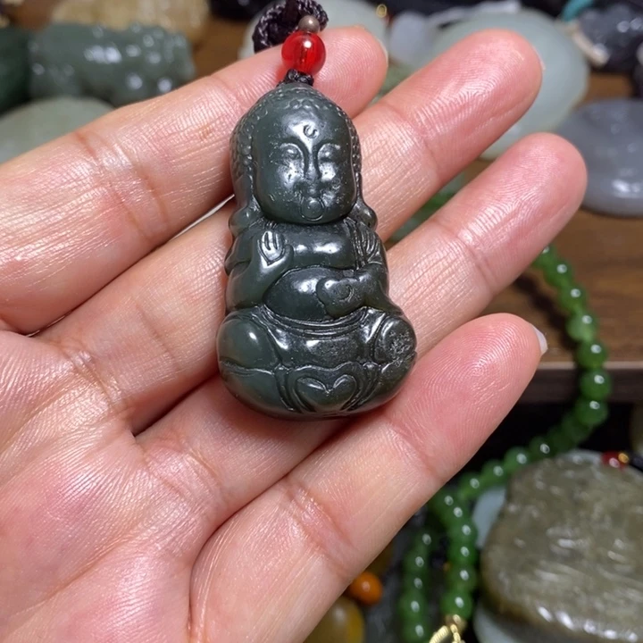 和田玉未镶嵌车挂