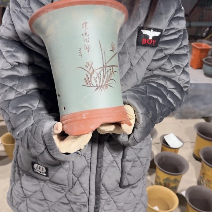 紫砂花盆紫砂花盆口径22/25