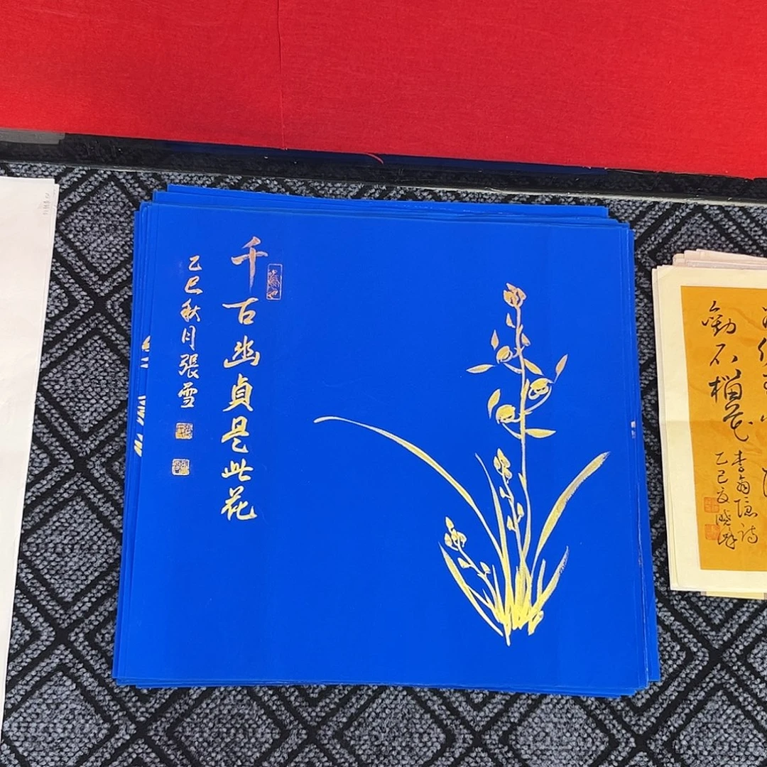 国画张雪老师三尺斗方花鸟奇