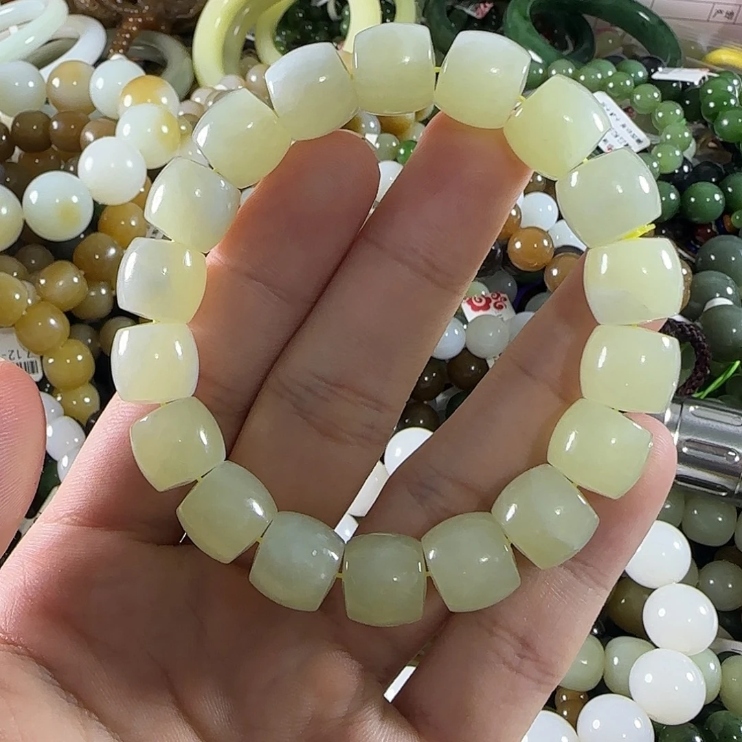 翡翠未镶嵌手链56