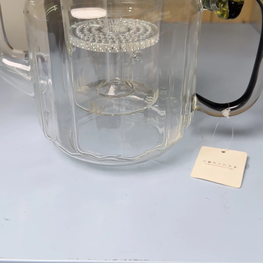 笑****禾器莲君壶凤尾青绿双内胆