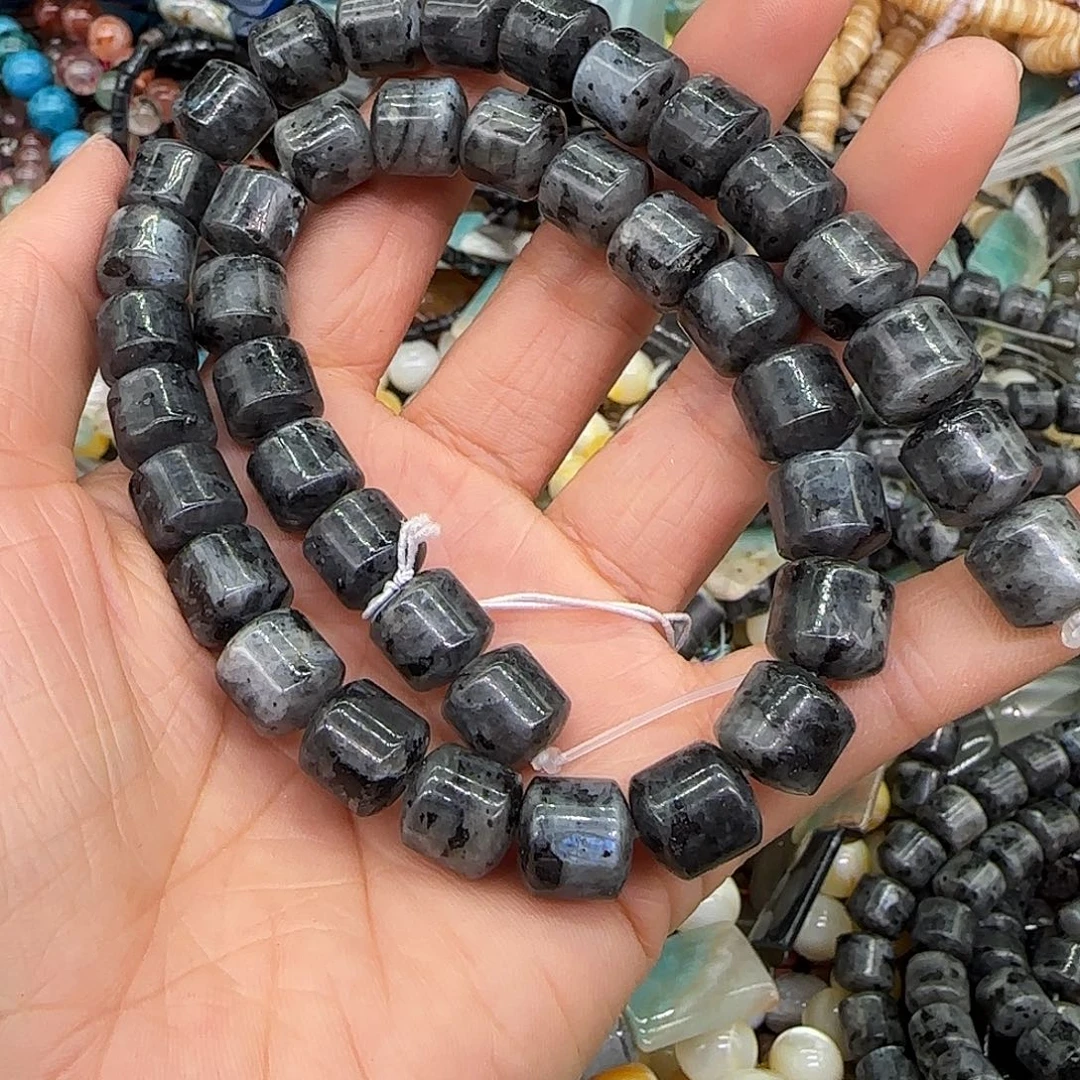 玛瑙/玉髓合金珠宝半成品黑闪光10mm一条