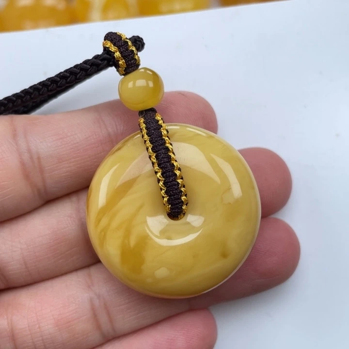 裸石蜜蜡未镶嵌蜜蜡扣子